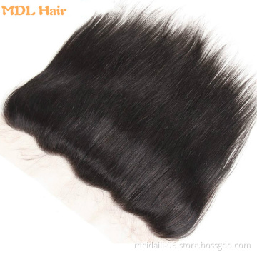 Natural Color 13*4 Lace Frontal Remy Brazilian Hair Ear To Ear Mink Straight Lace Closure